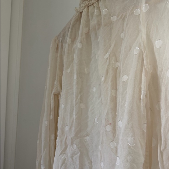 Kate Spade Cream Ruffled Blouse - Picture 5 of 10